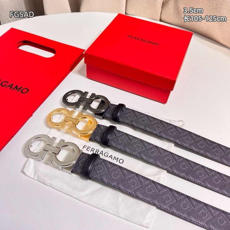 Ferragamo belt 35mmX105-125cm 8L239